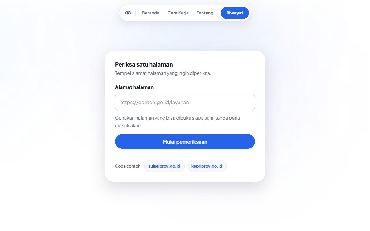 Diagnostic input