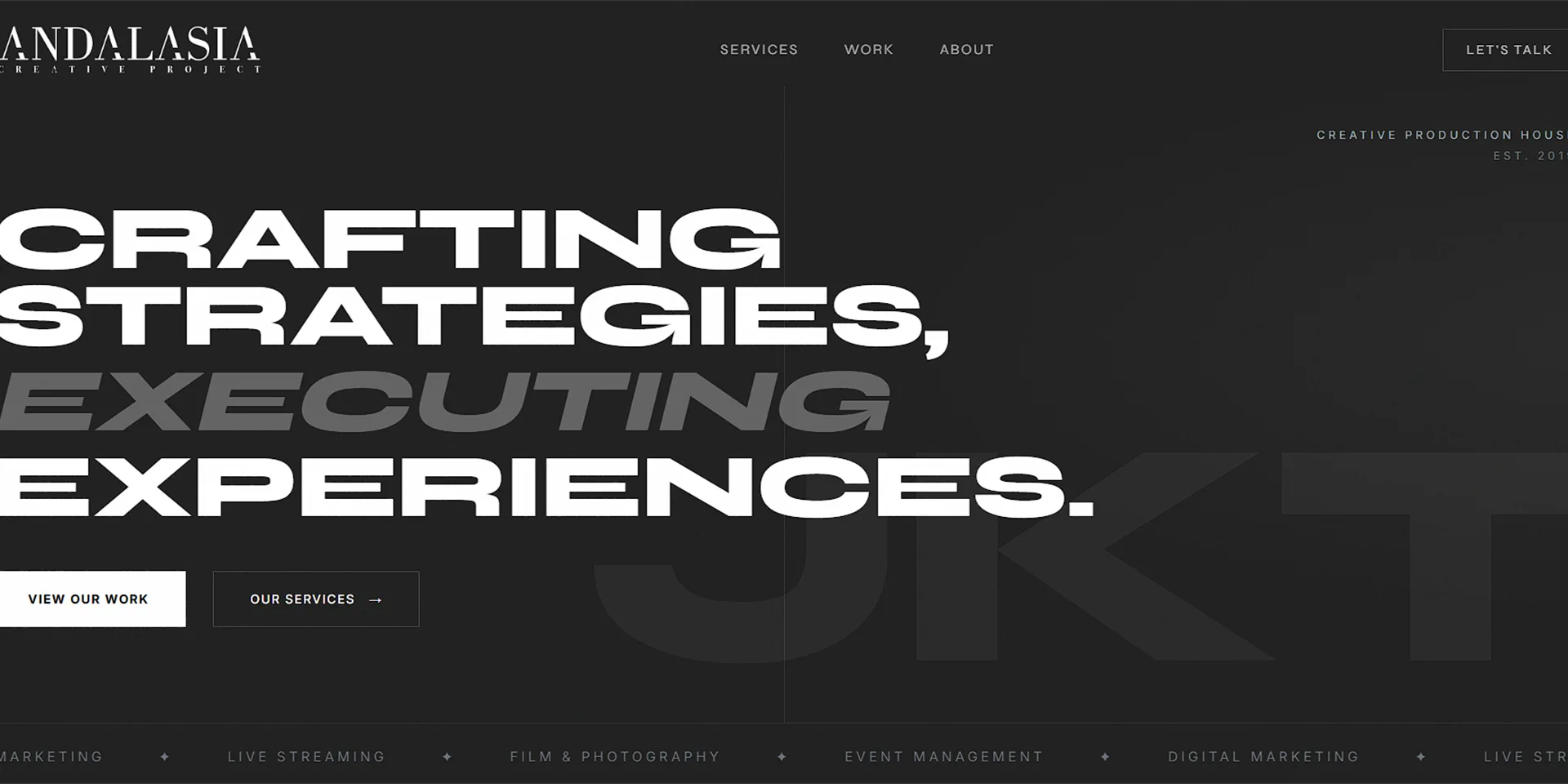 Andalasia Creative production website